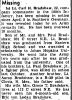 Bradshaw Carl H, missing, Evening Star 1945-05-03