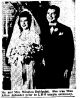 Afton Ahlander och C Winston Dahlquist bröllop